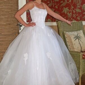 Oleg Cassini Princess Wedding Gown